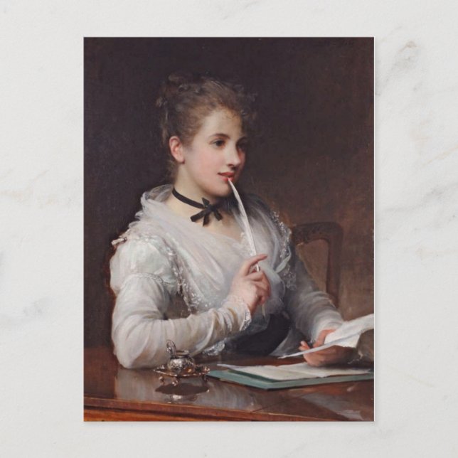 Carte Postale La lettre d'amour (Devant)