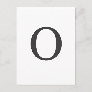 Carte Postale "la lettre O"