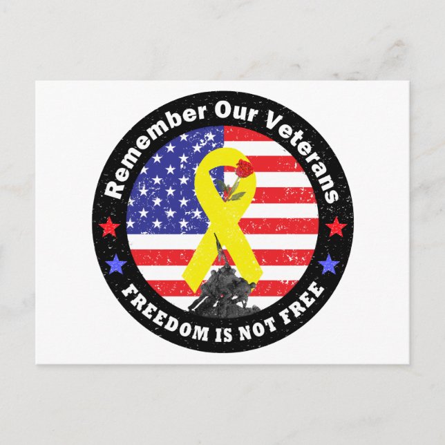 CARTE POSTALE LA LIBERTÉ N'EST PAS LIBRE (Devant)