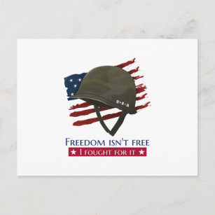 Carte Postale La liberté n'est pas libre je me suis battu pour e