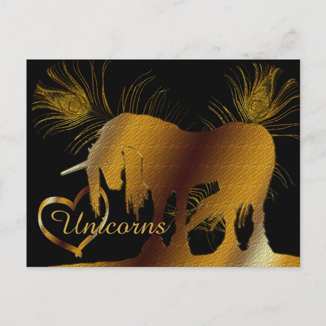 Carte Postale La licorne d'or (Devant)