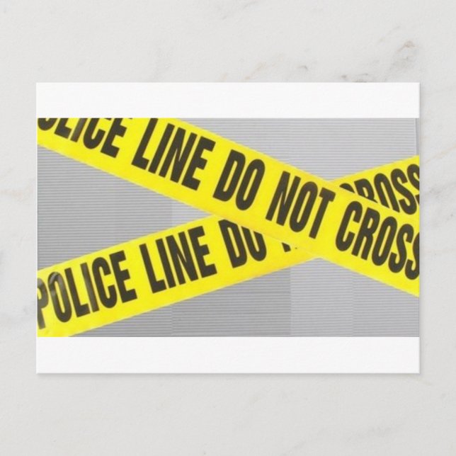 Carte Postale la ligne de police ne traverse pas (Devant)