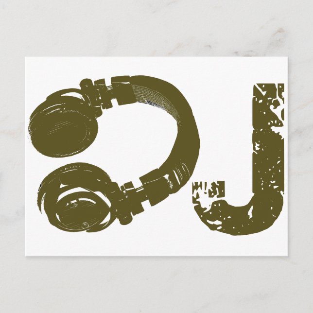Carte Postale La liste des DJ (Devant)