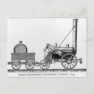 Carte Postale La locomotive de George Stephenson, Rocket, 1829