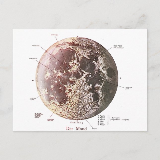 Carte Postale la lune (Devant)