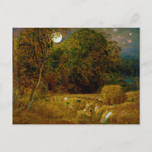 Carte Postale La lune de récolte par Samuel Palmer (1833)