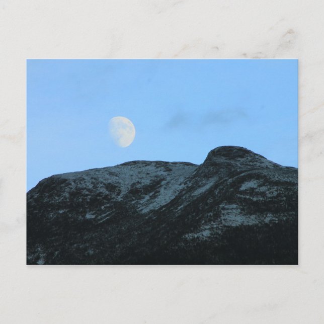 Carte Postale La lune du sommet du mont Mansfield (Devant)