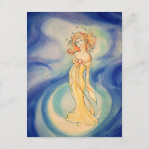 Carte Postale La Lune sous ses pieds