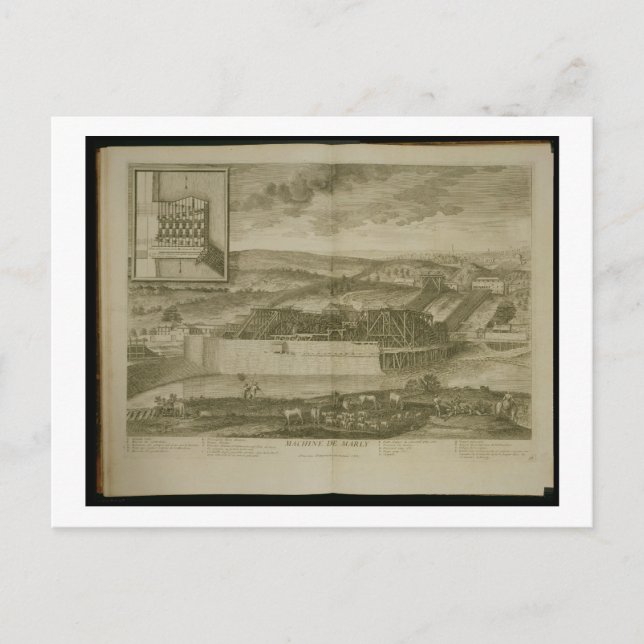 Carte Postale La machine à Marly, de 'Les Plans, Profils et (Devant)
