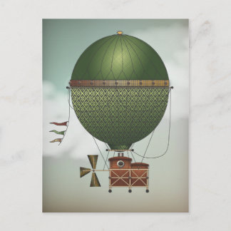 Carte Postale La machine volante Citronnier Steampunk