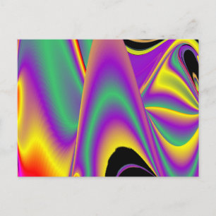 Carte Postale La magie des couleurs Abstrait Rainbowart 3D