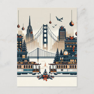 Carte Postale La magie des fêtes de fin d'année à San Francisco