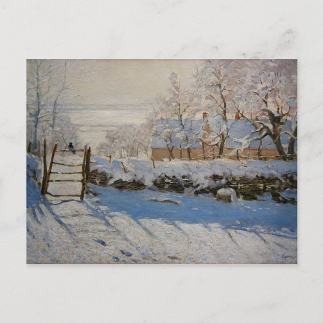 Carte Postale La Magpie par Claude Monet (Devant)