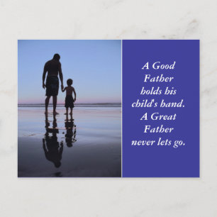 Carte Postale La main d'un père