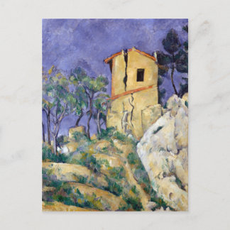 Carte Postale La Maison aux murs craqués - Paul Cézanne
