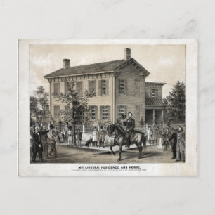 Carte Postale La maison d'Abraham Lincoln