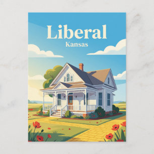 Carte Postale La maison de Dorothy libérale Kansas
