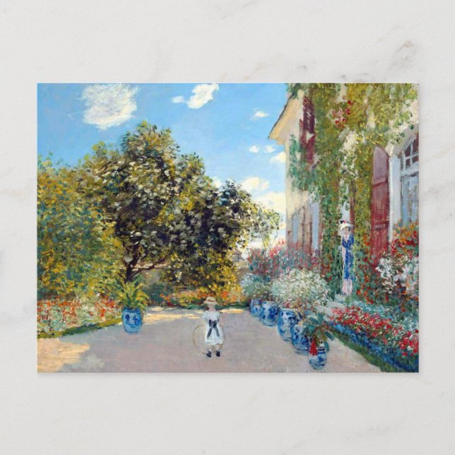 Carte Postale La maison de l'artiste par Claude Monet (Devant)