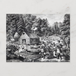 Carte Postale La maison des pionniers sur la frontière occidenta