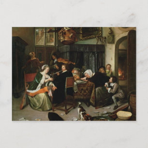 Carte Postale La Maison Dissolute, 1668