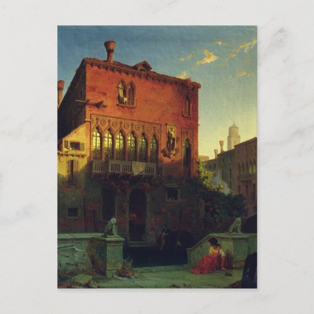 Carte Postale La Maison d'Othello, la Moore à Venise, 1856 (Devant)