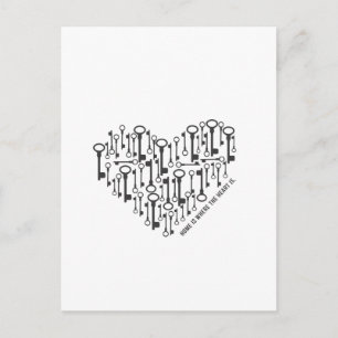 Carte Postale La maison est là où le coeur est