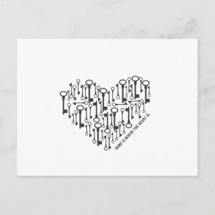 Carte Postale La maison est là où le coeur est