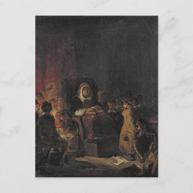 Carte Postale La maîtresse d'école (Devant)