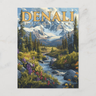 Carte Postale La Majesté du Denali - Une aventure dans le parc n