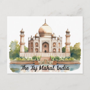 Carte Postale La majestueuse beauté intemporelle du Taj Mahal