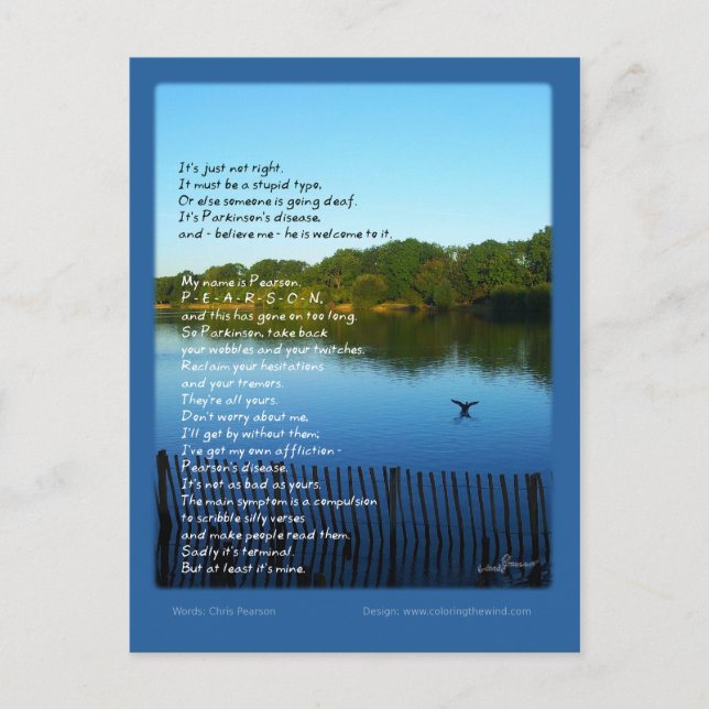 Carte Postale La maladie de Pearson - Chris Pearson (Devant)