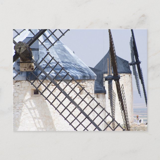 Carte Postale La Mancha, Espagne. Don Quichotte a fait la fameus (Devant)