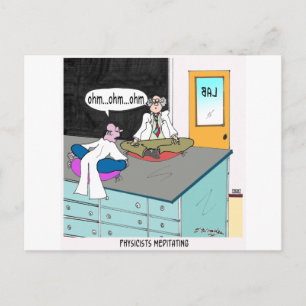 Carte Postale La méditation des physiciens