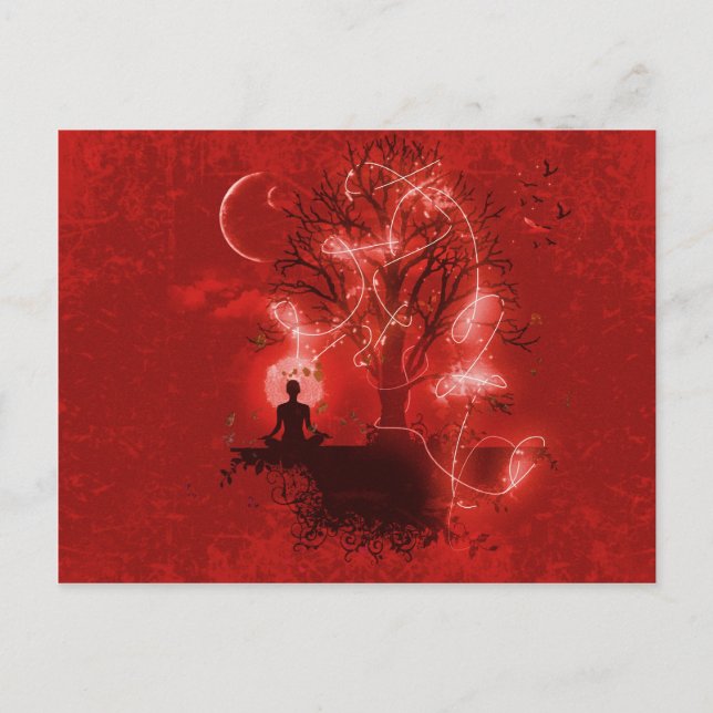 Carte Postale La méditation du yogi (Devant)