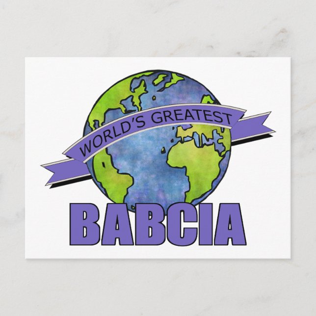 Carte Postale La meilleure Babcia du monde (Devant)