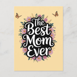 Carte Postale La Meilleure Maman du Monde - Célébration de la Fê