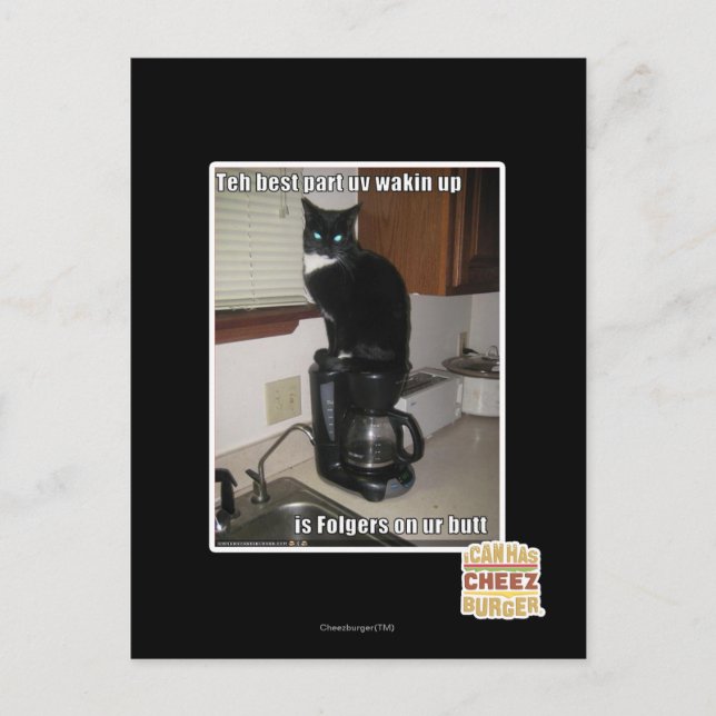 Carte Postale la meilleure partie uv réveil (Devant)