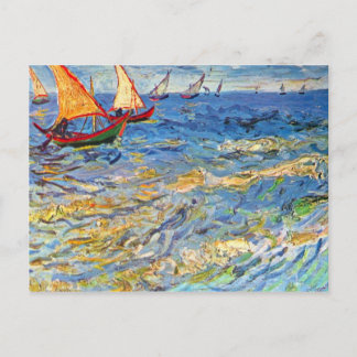 Carte Postale La mer à Saintes-Maries par Vincent van Gogh
