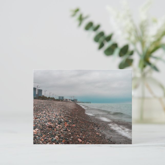 Carte Postale La mer de Batumi. Géorgie (Debout devant)