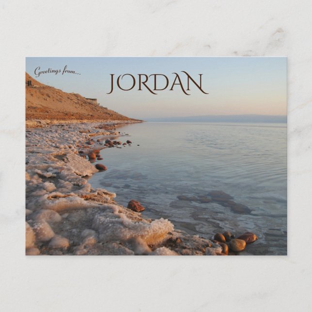 Carte Postale La mer Morte Jordanie (Devant)