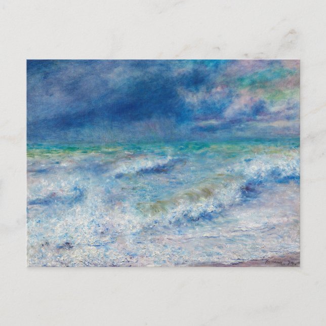 Carte Postale La mer par Pierre-Auguste Renoir Art (Devant)