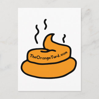Carte Postale La merde orange