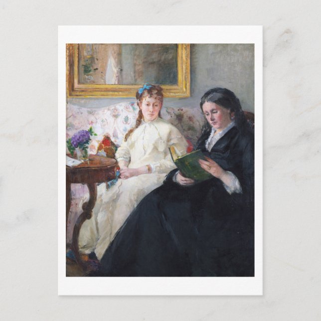 Carte Postale La mère et la soeur de l'artiste, Berthe Moriso (Devant)