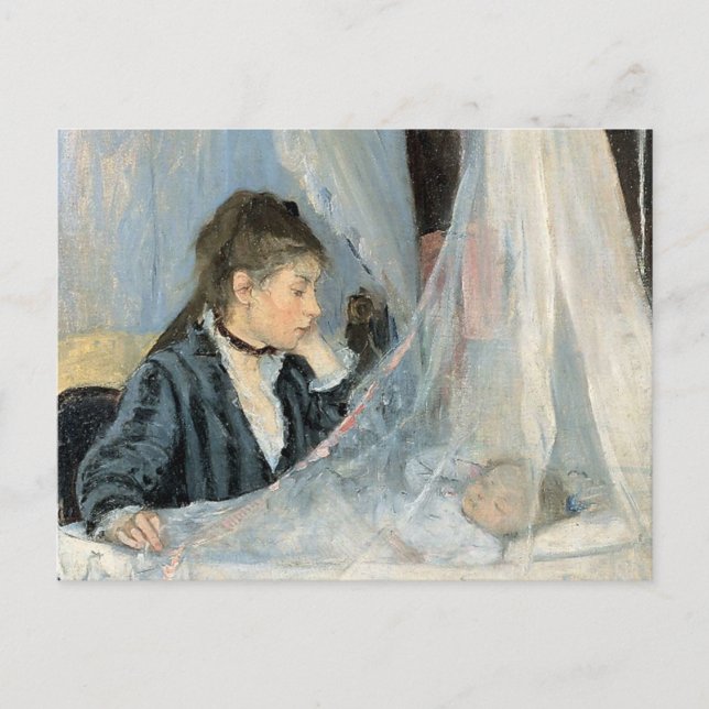 Carte Postale La mère impressionniste regarde le sommeil de l'en (Devant)