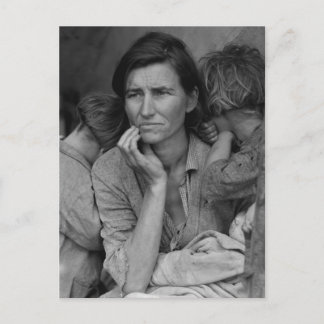 Carte Postale La mère migrante de Dorothea Lange Florence Thomps