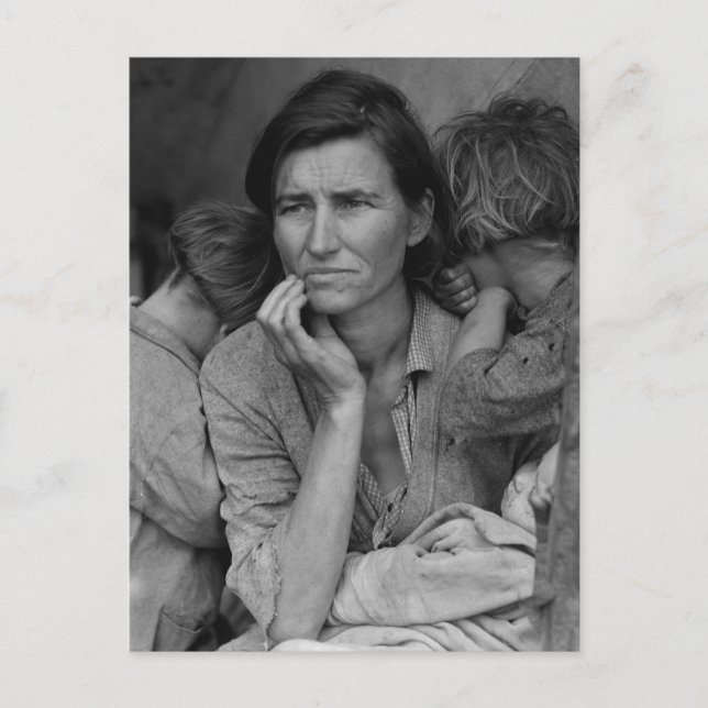 Carte Postale La mère migrante de Dorothea Lange Florence Thomps (Devant)