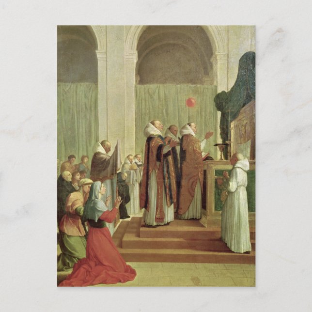 Carte Postale La Messe de saint Martin de Tours, 1654 (Devant)