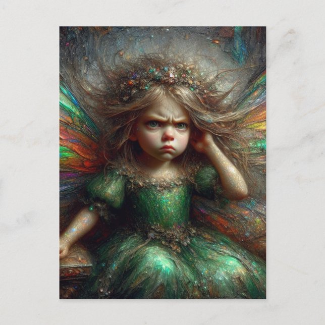 Carte Postale La Mignonne Fée Irritée (Devant)