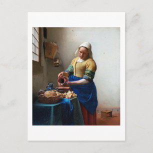 Carte Postale La Milkmaid, Johannes Vermeer, 1657-1658