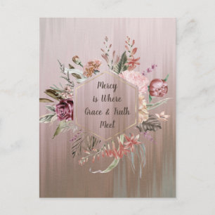 Carte postale La miséricorde est l'endroit où la g